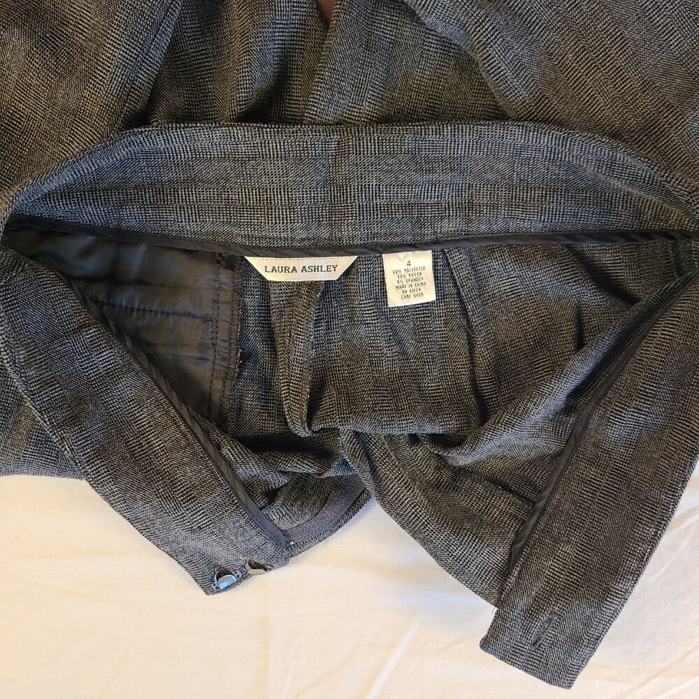 Laura Ashley Women's Dress Pants Size 4 Gray/Black - Picture 5 of 8